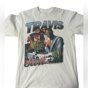 Travis Scott Graphic Tee Medium Men’s White